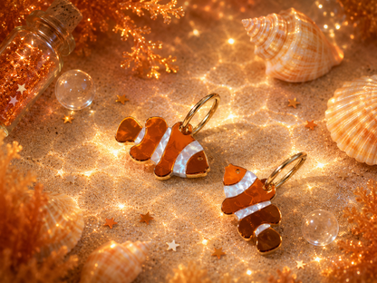 Pendientes Peces Payaso – Naranja, Turquesa y Lila