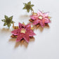 Pendientes flor de navidad
