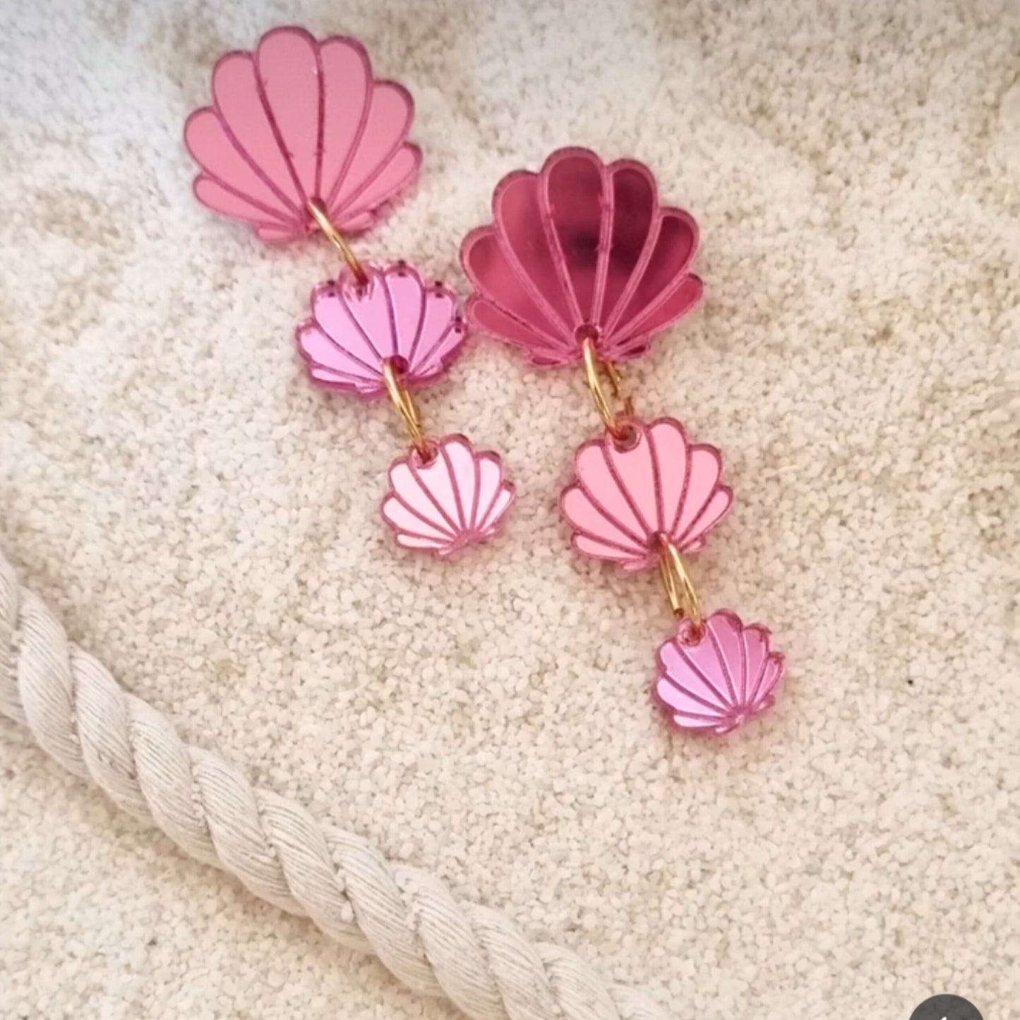 Pendientes conchas largas