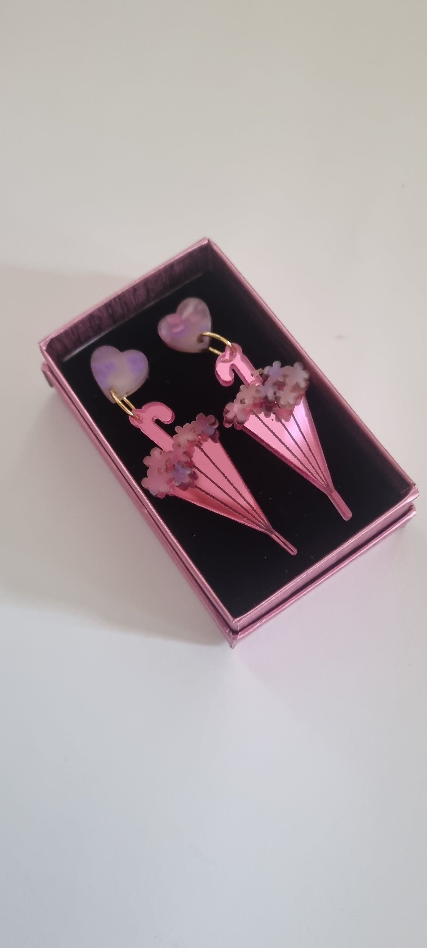 Pendientes paraguas flowers