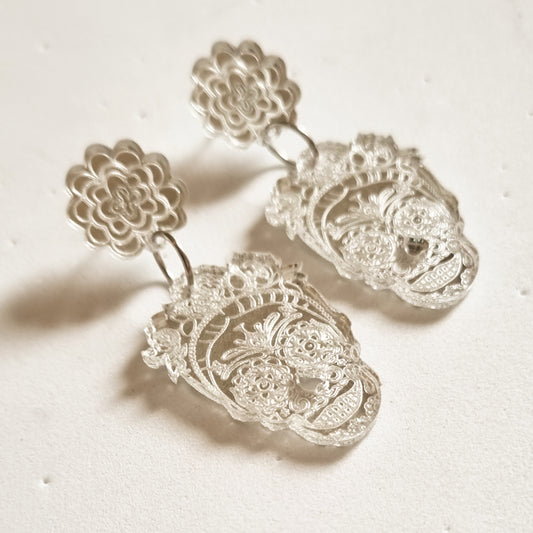 Pendientes frida catrina