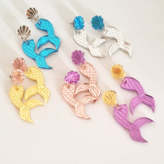 Pendientes colita de sirena