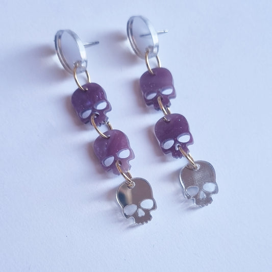 Pendientes calaveras