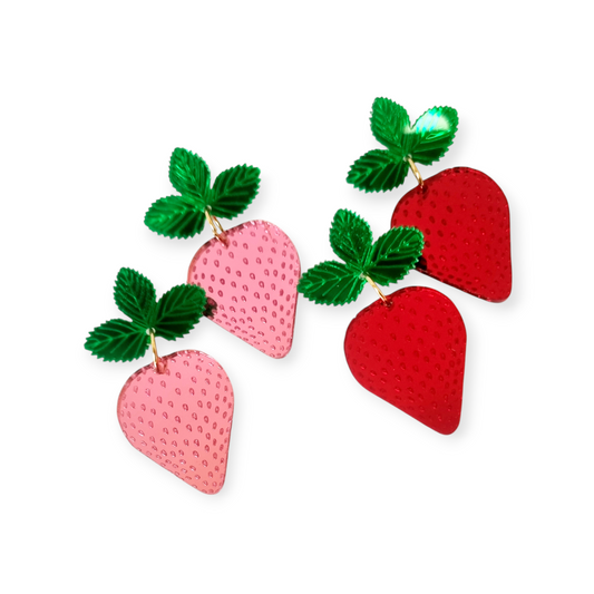 Pendientes fresas
