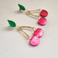Pendientes cerezas glam dobles