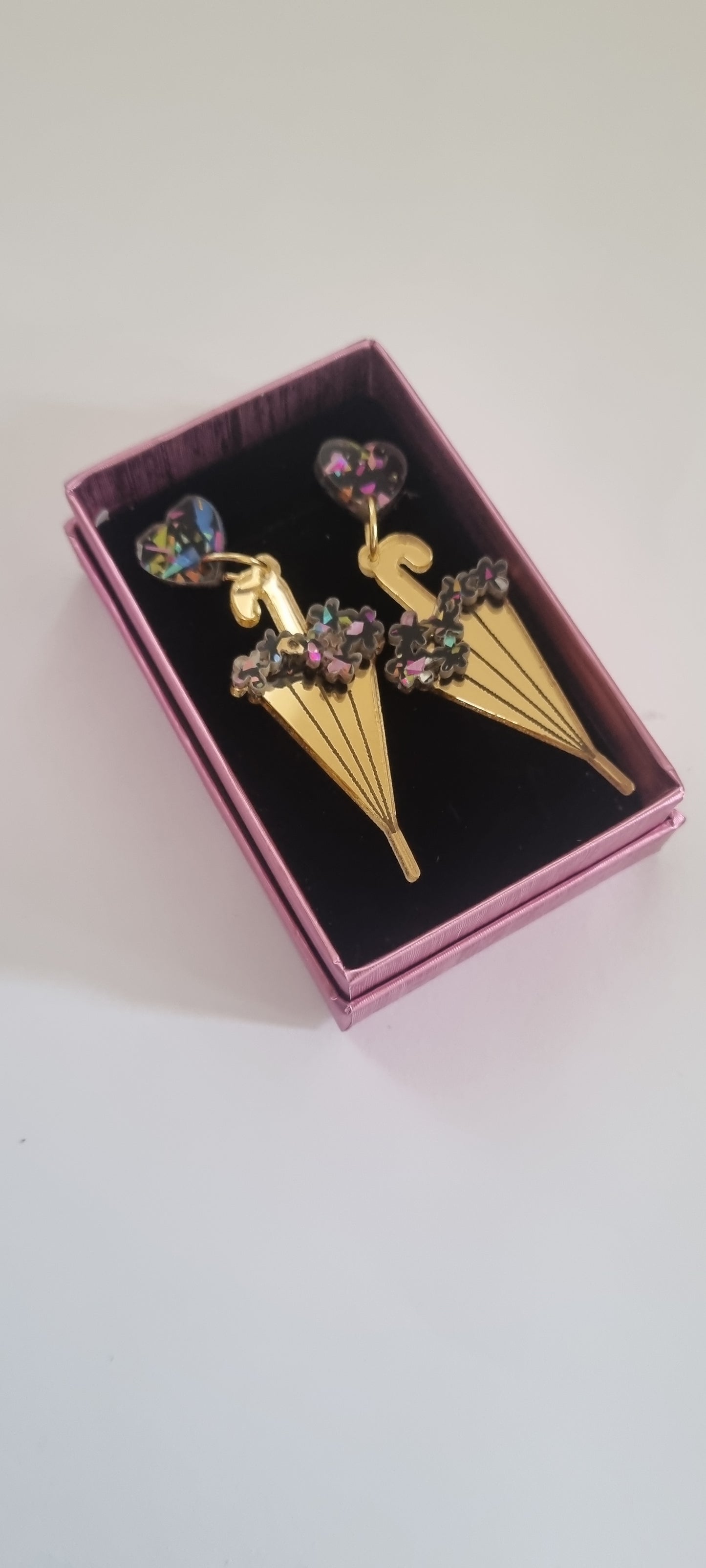 Pendientes paraguas flowers