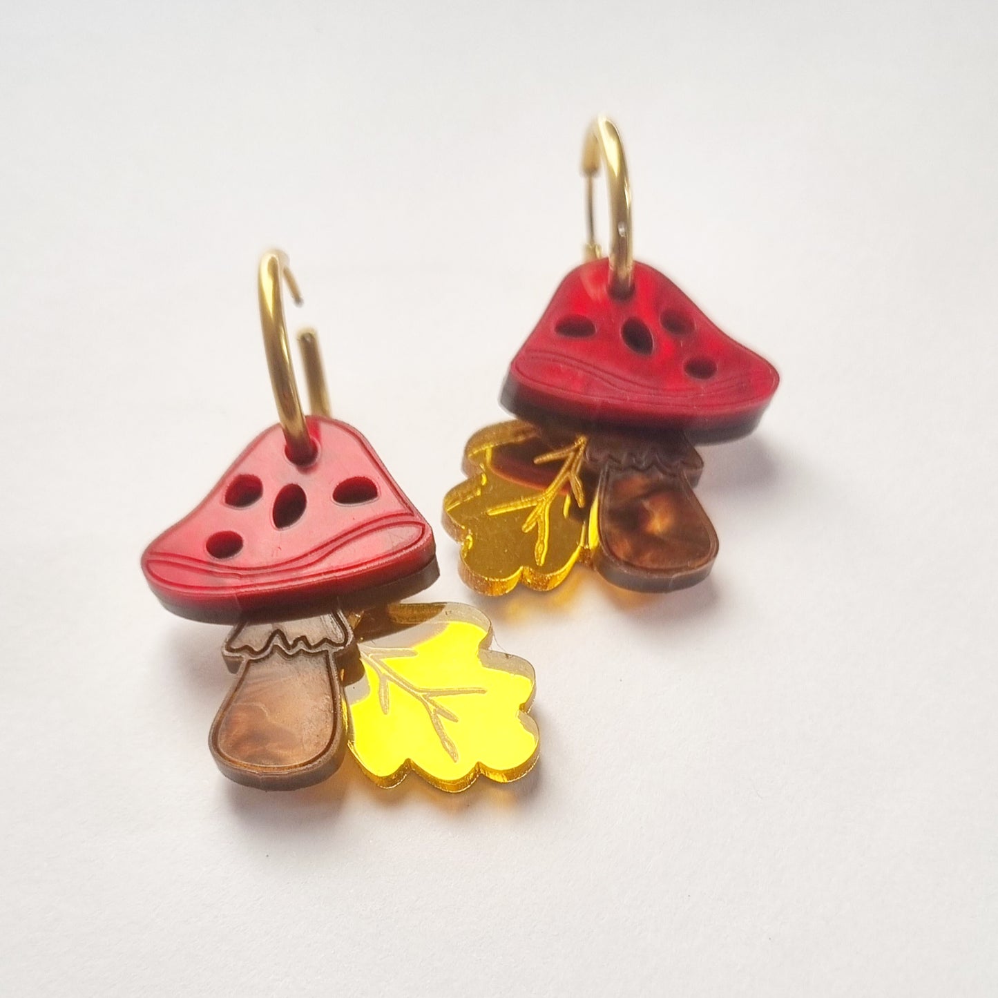 Pendientes setas otoño