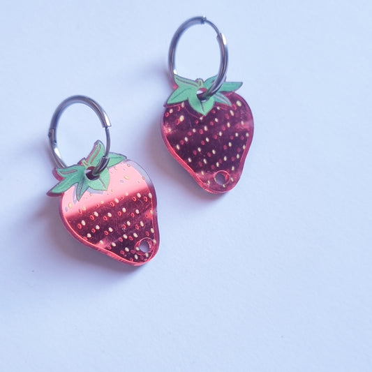Pendientes fresas