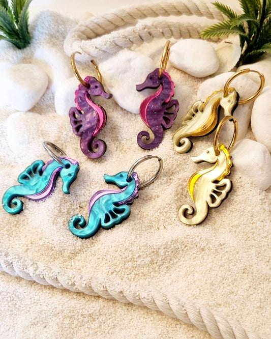 Pendientes caballito de mar magic