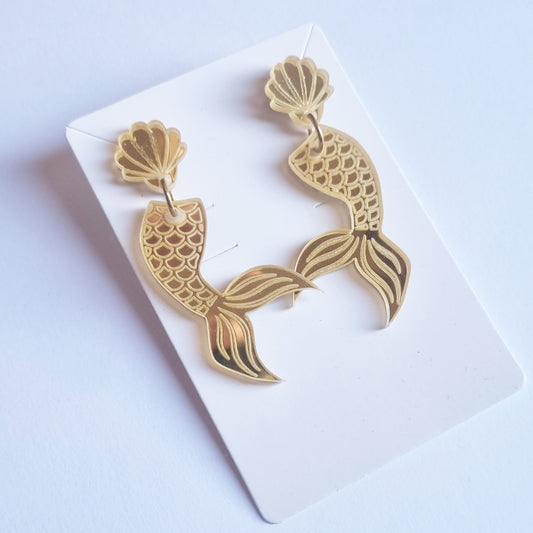 Pendientes colas sirena
