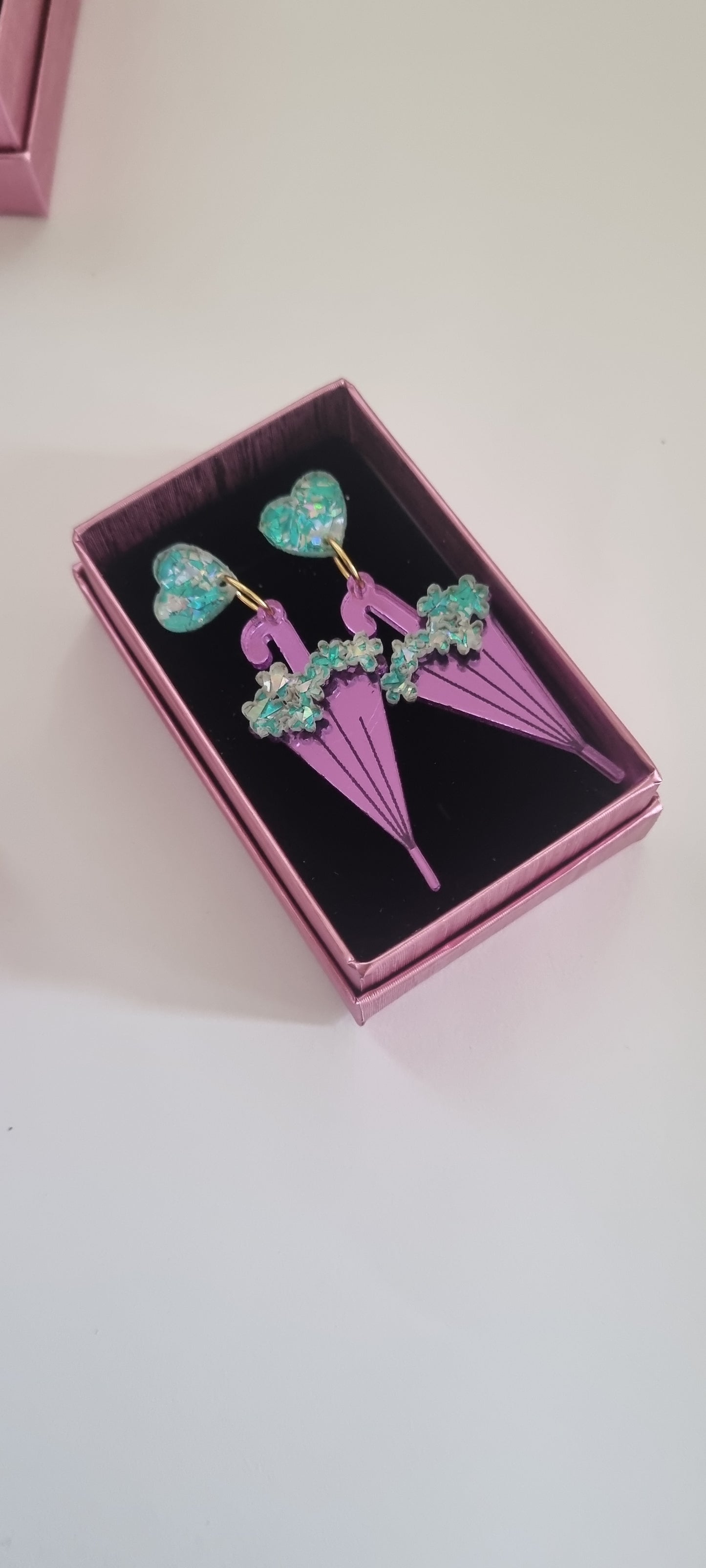 Pendientes paraguas flowers