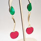 Pendientes cerezas glam largas