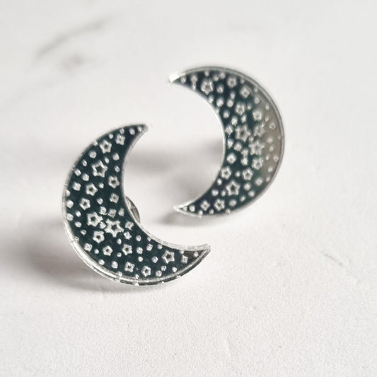 Pendientes mini lunas